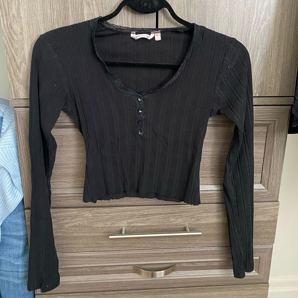 Black La Vie En Rose Long Sleeve - Picture 1 of 2